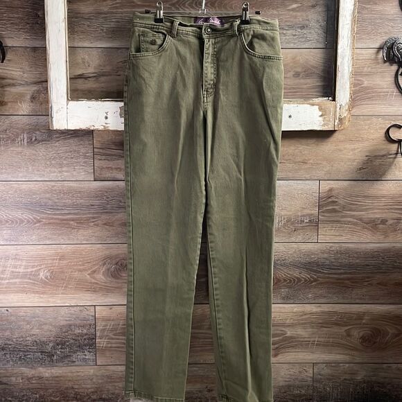 Gloria Vanderbilt, Amanda Jeans, Green , Ladies Size 10 - Picture 1 of 10